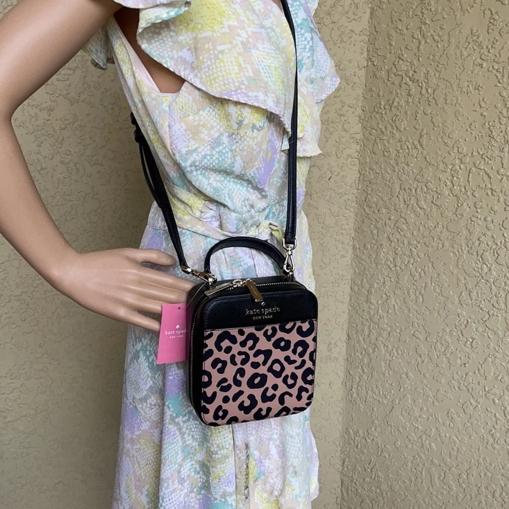 Kate Spade daisy graphic leopard vanity crossbody - Picture 16 of 16